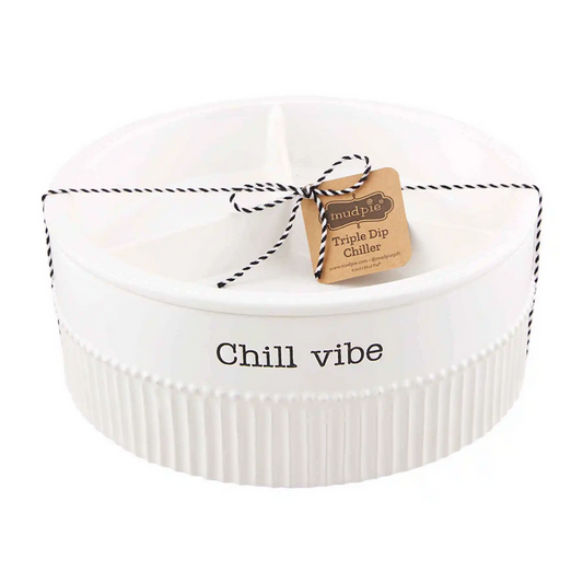 Mudpie Triple Divided Dip Chiller Dish Set - Necessities Boutique