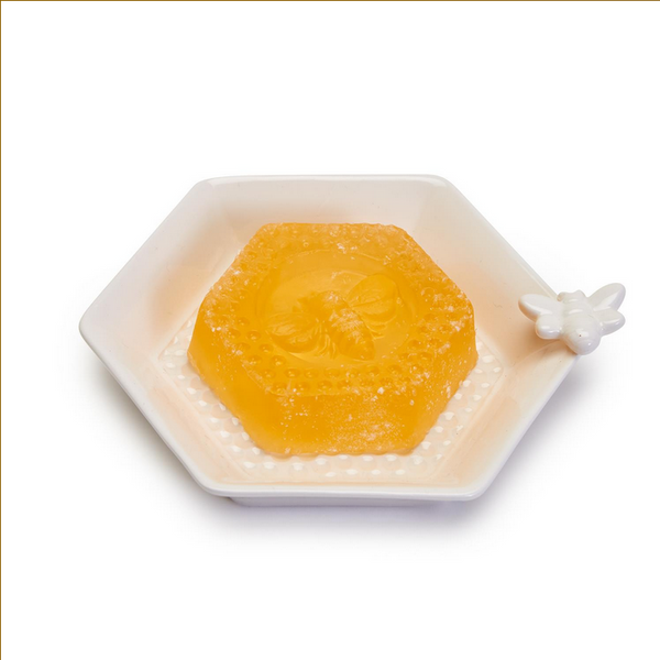 Two's Company Bee Clean Honey Soap with Honeycomb Dish - Necessities Boutique