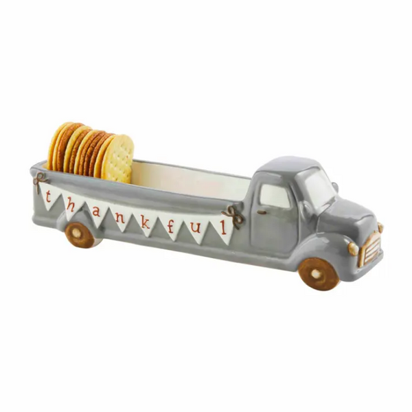 Mudpie Thankful Truck Cracker Dish - Necessities Boutique