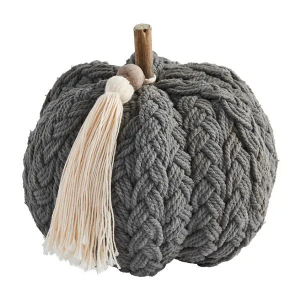 Mudpie Braided Rope Pumpkins - Necessities Boutique