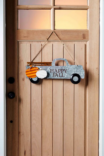 Mudpie Reversible Tin Truck Door Hang - Necessities Boutique