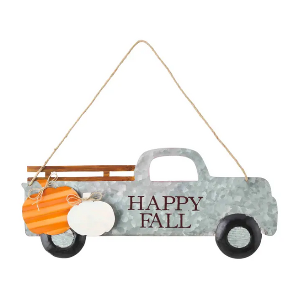 Mudpie Reversible Tin Truck Door Hang - Necessities Boutique