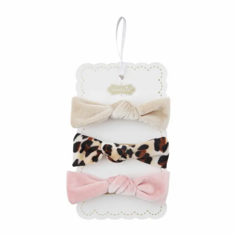 Mudpie Velvet Bow Headband Sets - Necessities Boutique