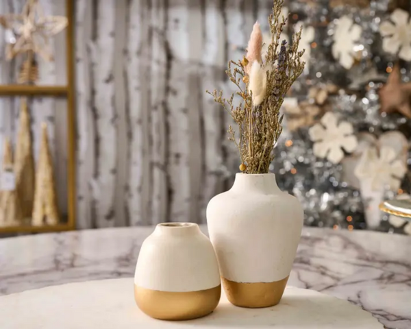 Mudpie Paper Mache Gold Bud Vases - Necessities Boutique