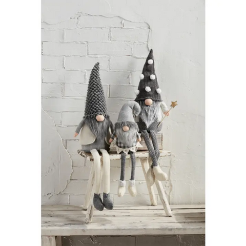 Mudpie Deluxe Grey Holiday Gnome Collection - Necessities Boutique