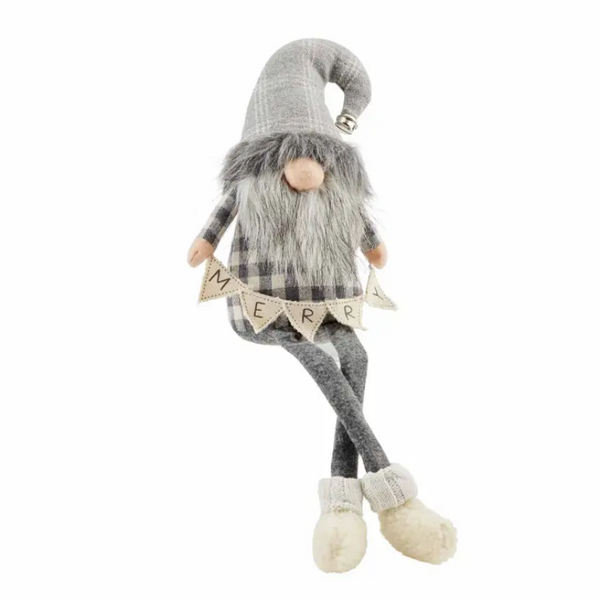 Mudpie Deluxe Grey Holiday Gnome Collection - Necessities Boutique