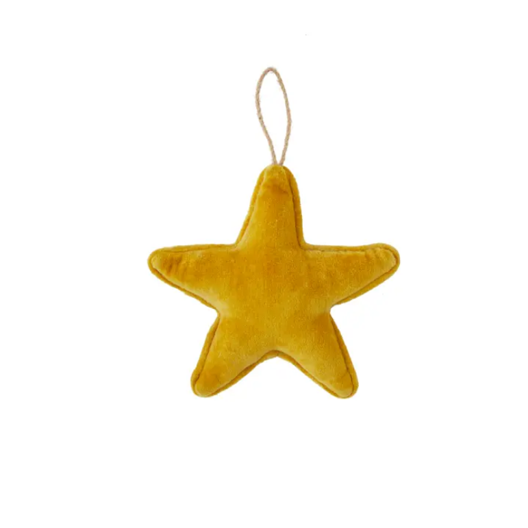 Mudpie Pinstriped Color-Block Velvet Ornaments - Necessities Boutique