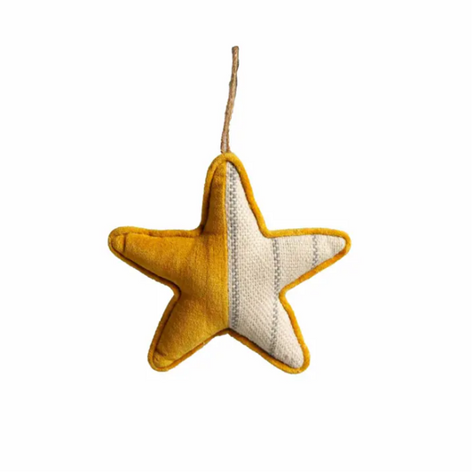 Mudpie Pinstriped Color-Block Velvet Ornaments - Necessities Boutique