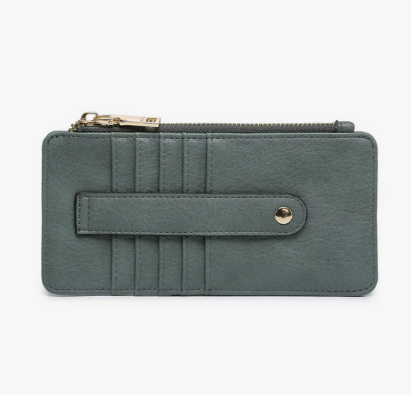 Jen & Co Saige Slim Card Holder Wallet - Necessities Boutique