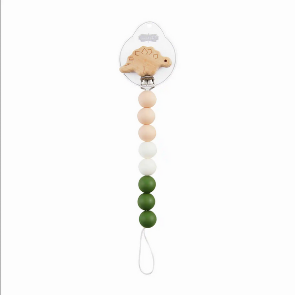 Mudpie Wooden & Silicone Paci Clips - Necessities Boutique