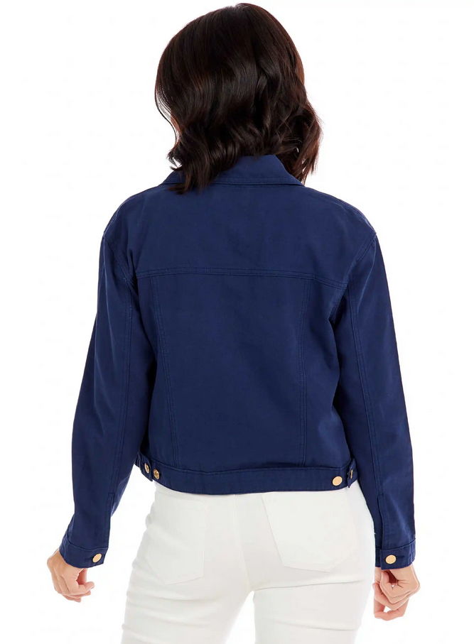 Mudpie Kendrick Navy Jacket - Necessities Boutique