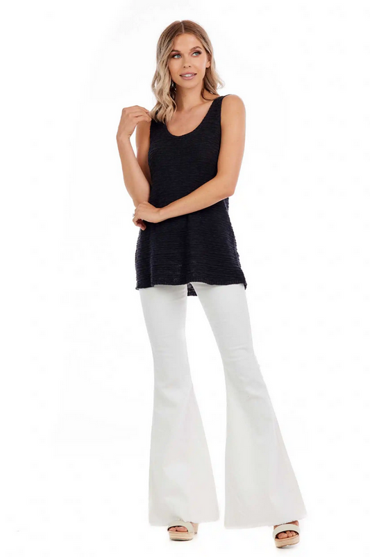 Mudpie Cherri Sweater Tank - Necessities Boutique