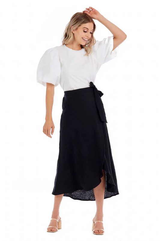 Mudpie Mallie Gauze Wrap Skirt - Necessities Boutique