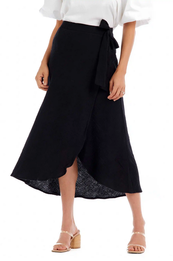 Mudpie Mallie Gauze Wrap Skirt - Necessities Boutique