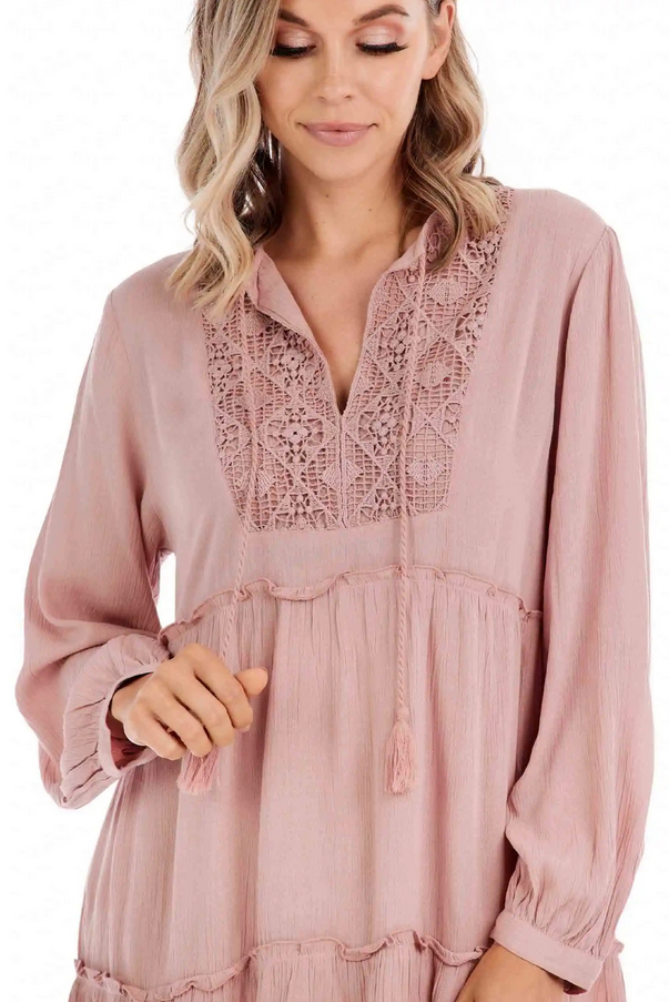 Mudpie Esther Tiered Dress - Necessities Boutique