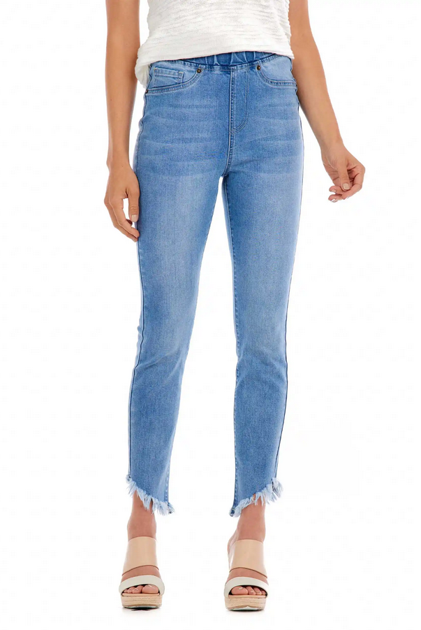 Mudpie Folly Fringe Pull-on Jeans - Necessities Boutique