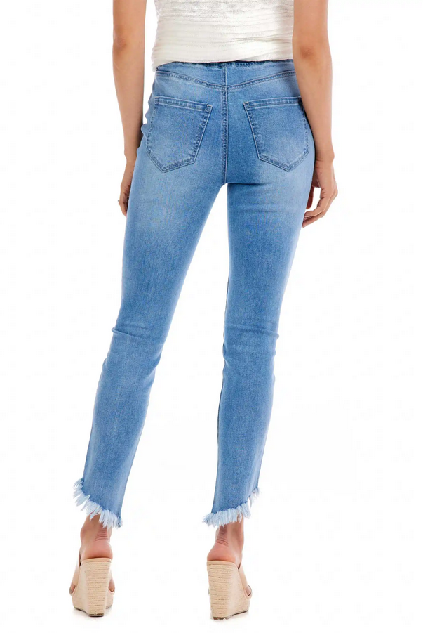 Mudpie Folly Fringe Pull-on Jeans - Necessities Boutique