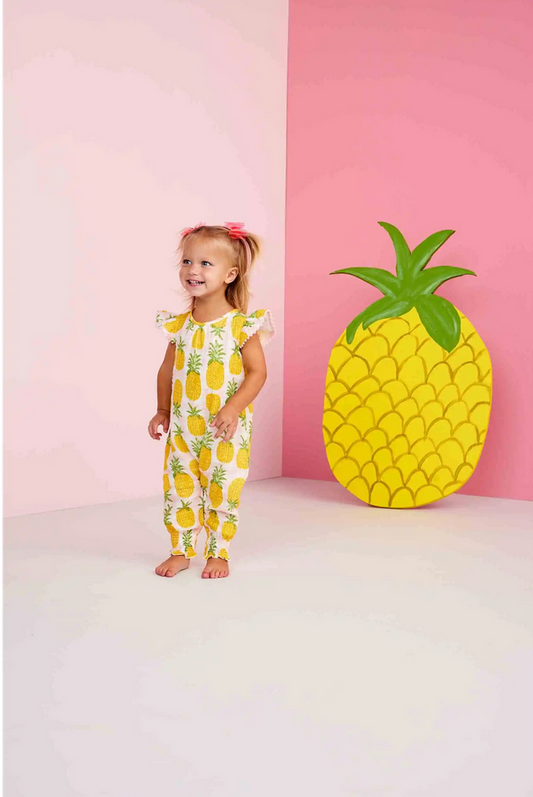 Mudpie Pineapple Baby Longall - Necessities Boutique
