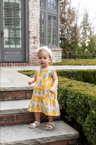 Mudpie Pineapple Toddler Dress