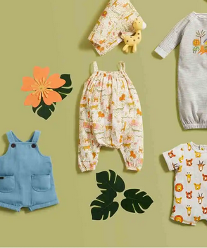 Mudpie Jungle Baby Long-all - Necessities Boutique