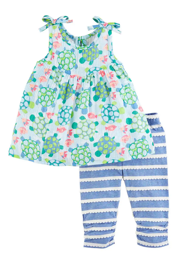 Mudpie Turtle Tunic and Legging Set - Necessities Boutique