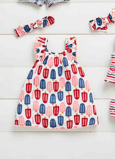 Mudpie Popsicle Toddler Dress Set - Necessities Boutique