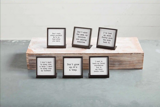 Mudpie Metal Saying Plaque - Necessities Boutique