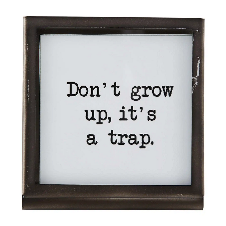 Mudpie Metal Saying Plaque - Necessities Boutique