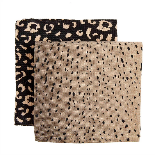 Mudpie Animal Print Kitchen Towel Set - Necessities Boutique