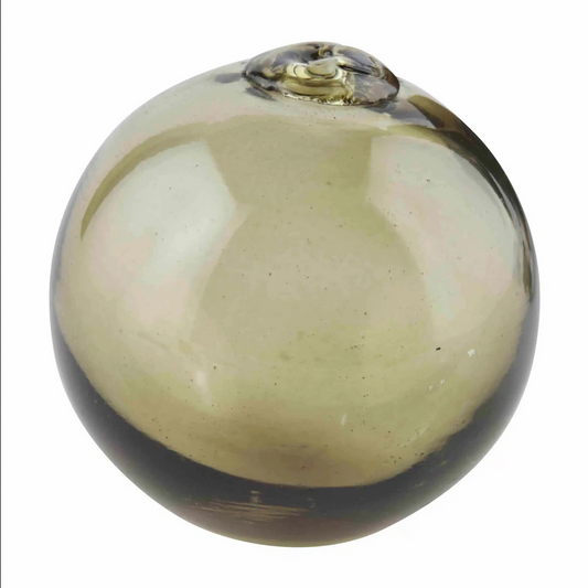 Mudpie Dark Green Recycled Glass Decor Ball - Necessities Boutique