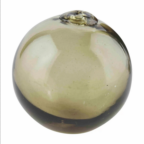 Mudpie Dark Green Recycled Glass Decor Ball