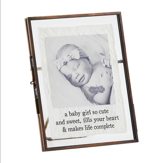 Mudpie Baby Girl or Boy Glass Picture Wire Frame - Necessities Boutique