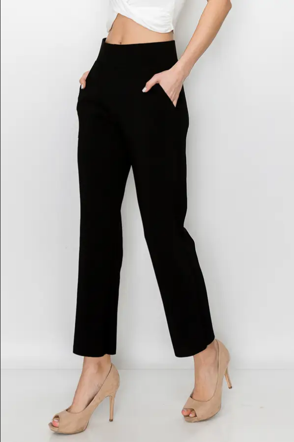 JOH Kristy Crepe Pull-on Pant - Necessities Boutique