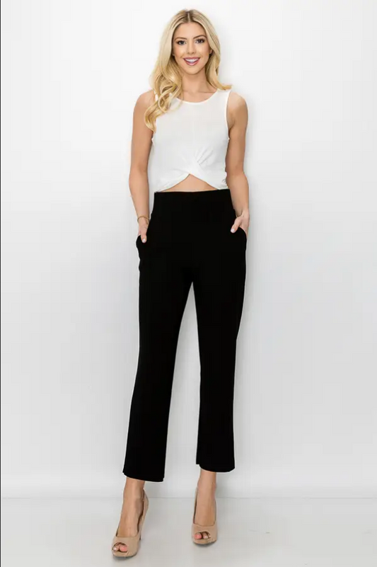 JOH Kristy Crepe Pull-on Pant - Necessities Boutique