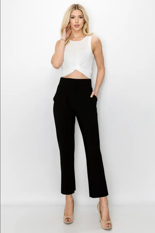 JOH Kristy Crepe Pull-on Pant - Necessities Boutique