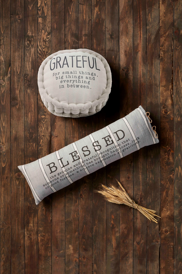Mudpie Blessed Definition Long Pillow - Necessities Boutique