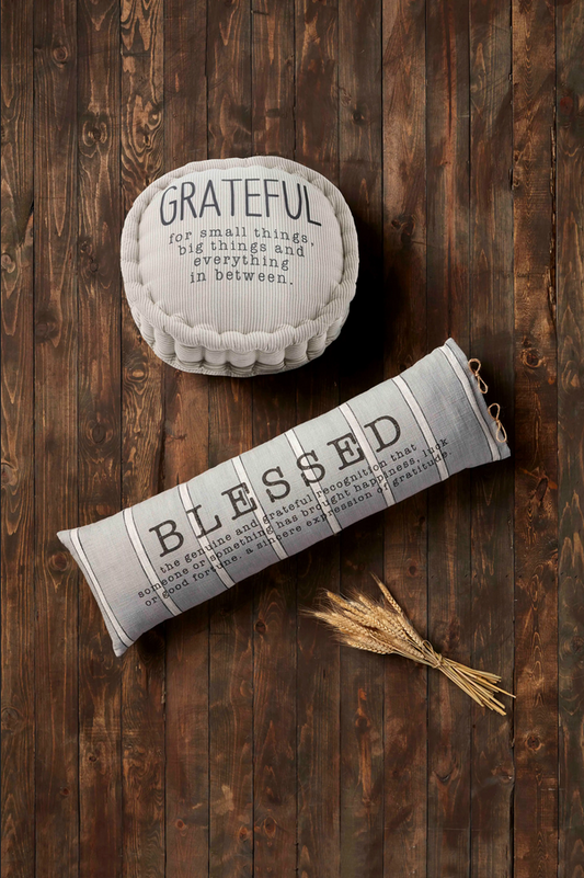 Mudpie Blessed Definition Long Pillow - Necessities Boutique