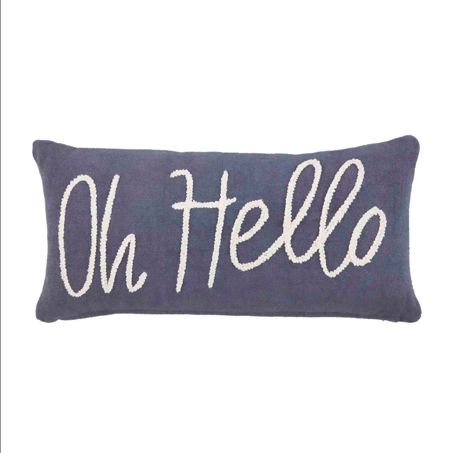 Mudpie Cuddle or Oh Hello Dhurrie Cotton Throw Pillows - Necessities Boutique