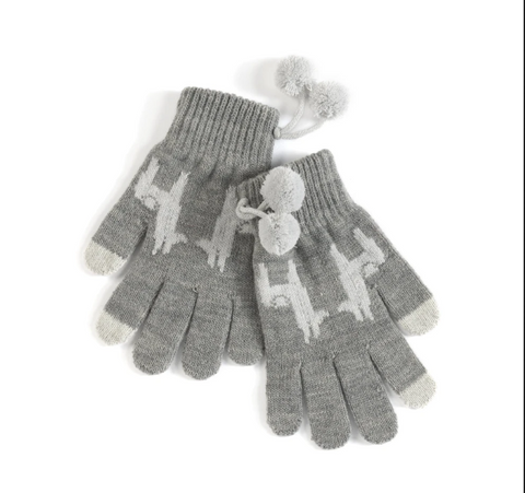 Shiraleah Llama Touchscreen Gloves - Necessities Boutique