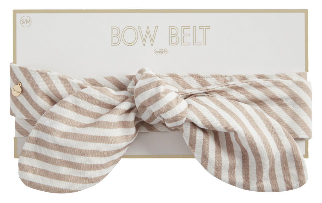 Mudpie Woven Bow Belt - Necessities Boutique