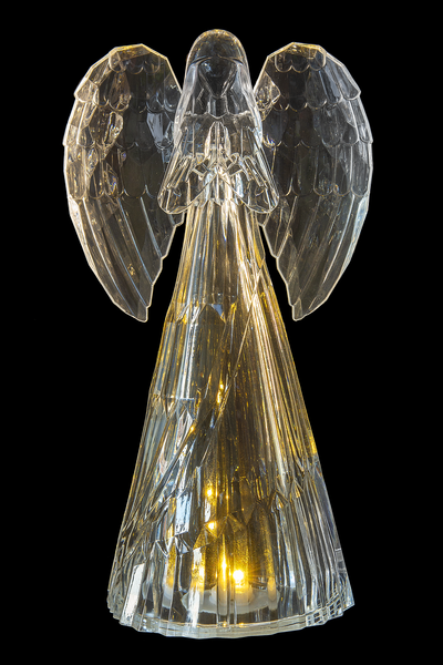 Ganz Clear Acrylic Light Up Angel - Necessities Boutique