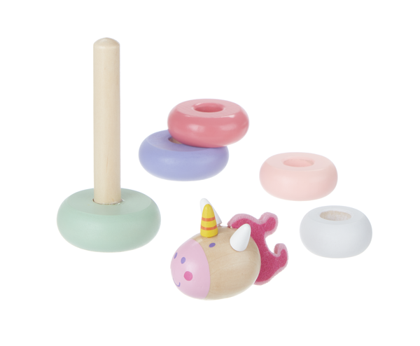 Ganz Baby Wooden Unicorn Stacker Toy - Necessities Boutique