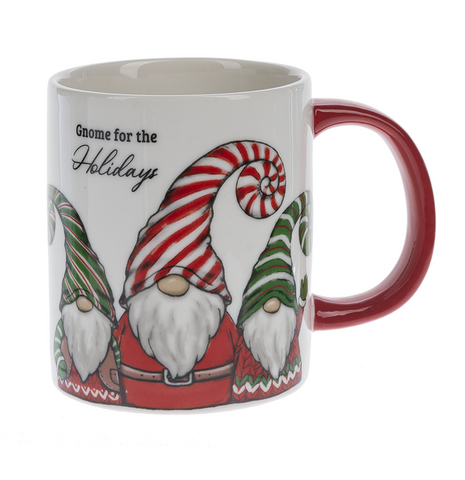 Ganz Peppermint Christmas Gnome Coffee Mug - Necessities Boutique
