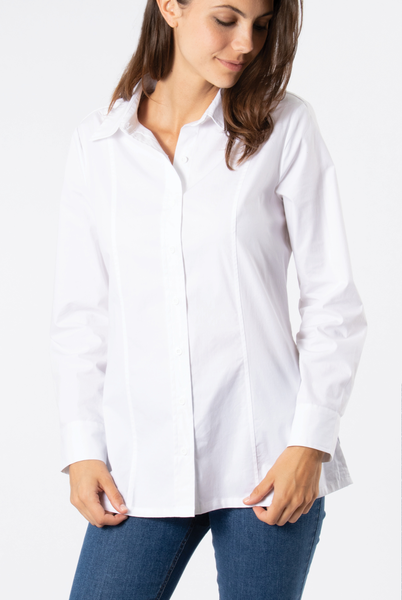 Simply Noelle The Oxford Flex Top - Necessities Boutique