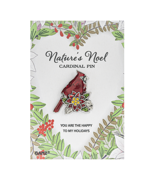 Ganz Nature's Noel Cardinal Pins - Necessities Boutique